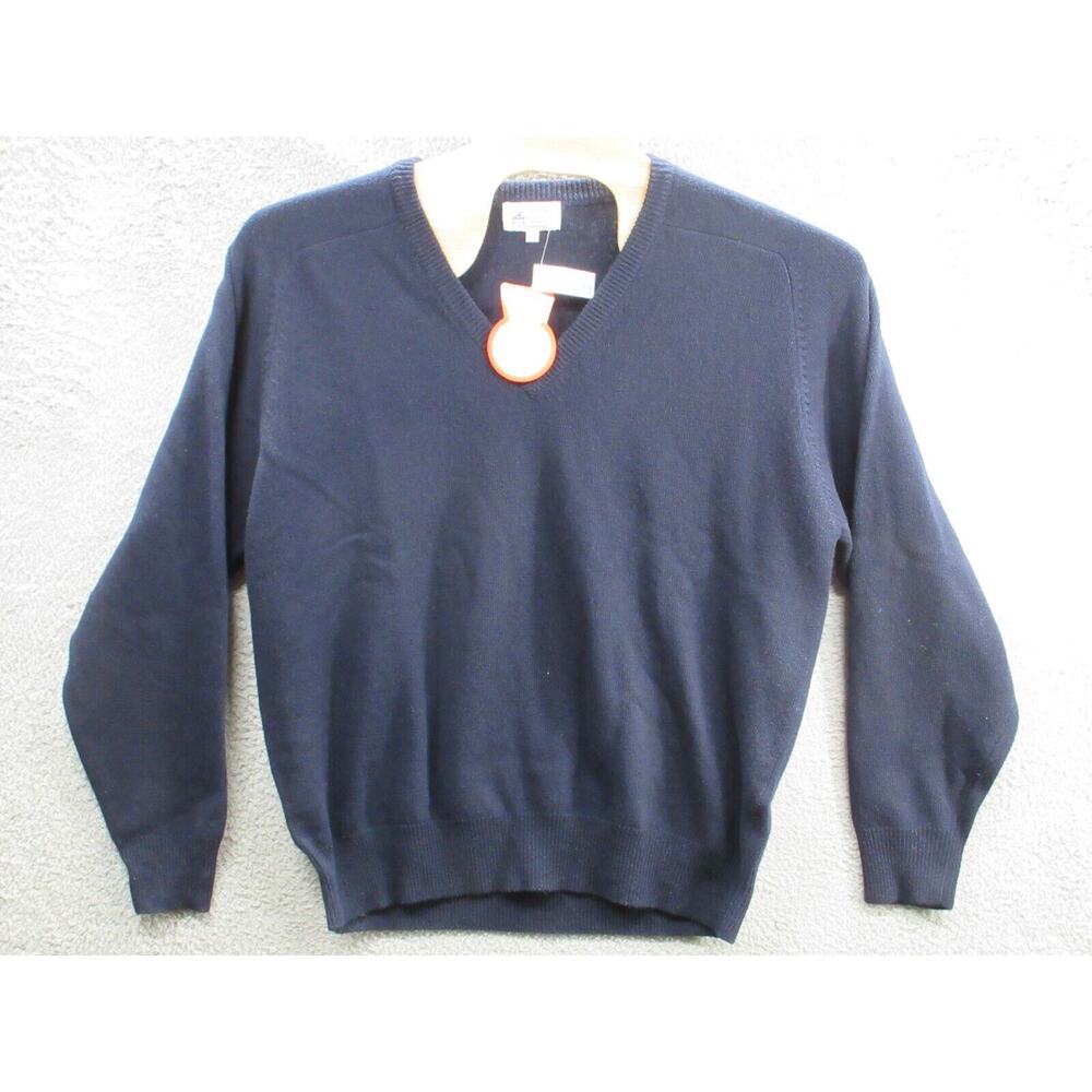 NWT Vintage Clansman Bermuda V-neck Men's Sweater XXL 100% Lambs Wool Lambswool